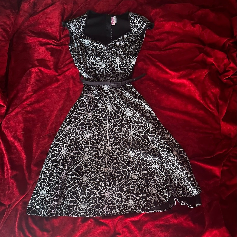 Pinup Couture Heidi Dress Spiderwebs